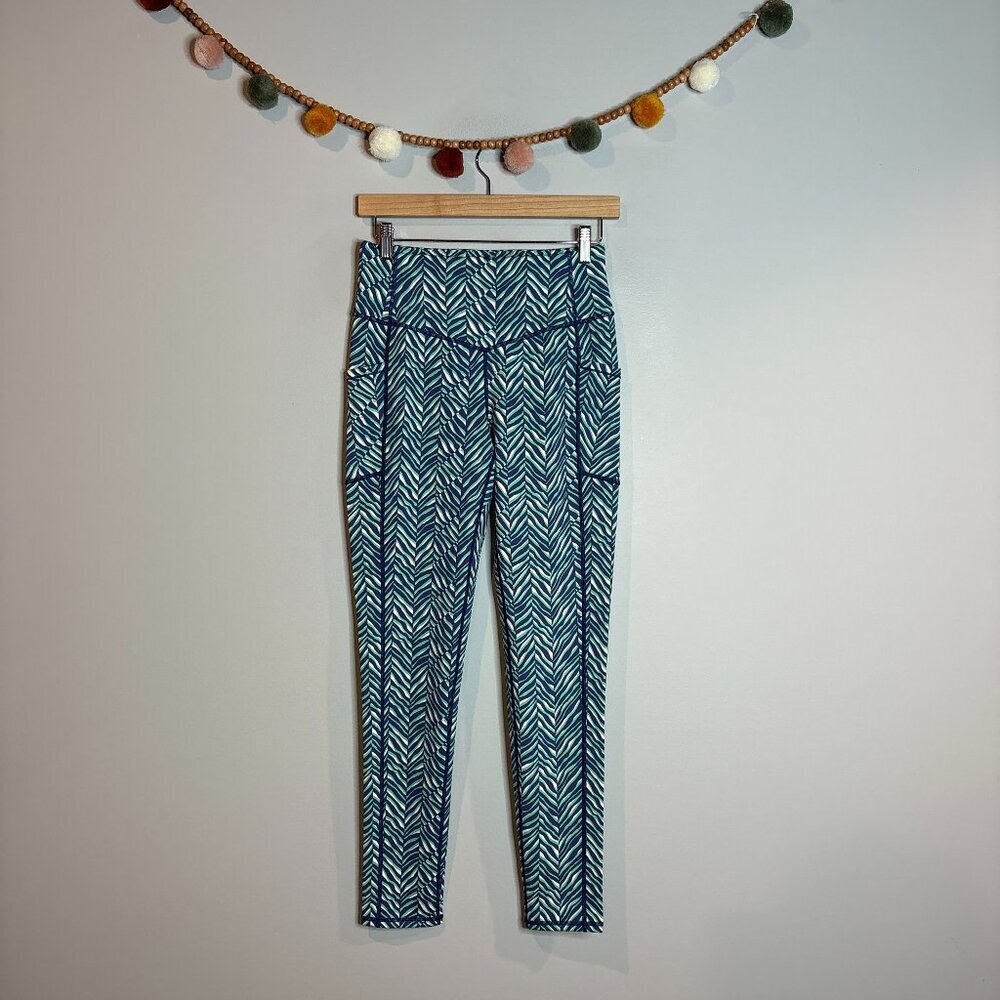 J. McLaughlin patterned colorful athletic leggings